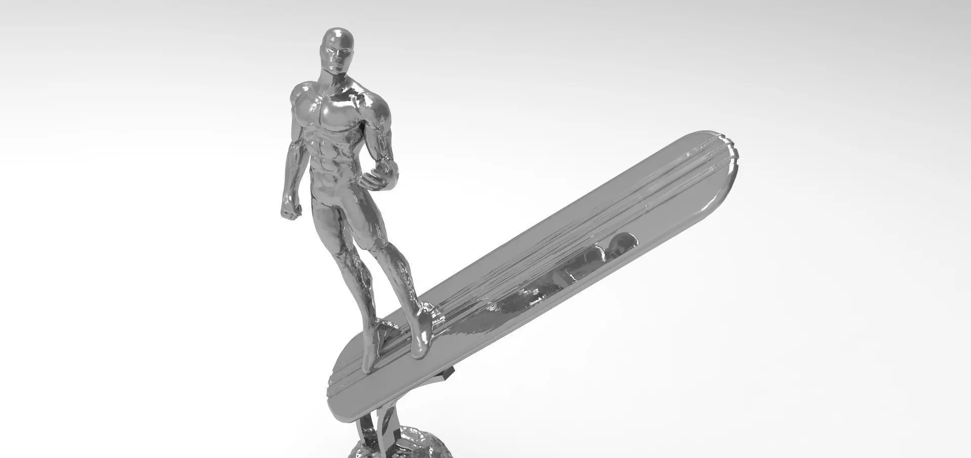 Silver Surfer Statue 3D print model