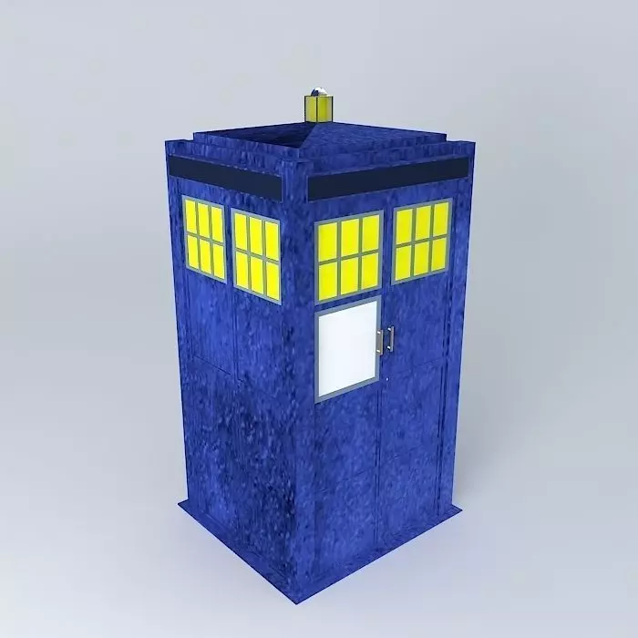 Classic Tom Baker TARDIS. Free 3D model