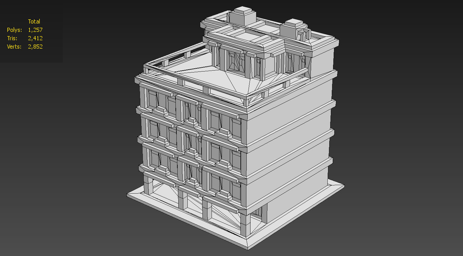 House Voxel - 6 Low-poly 3D model_4