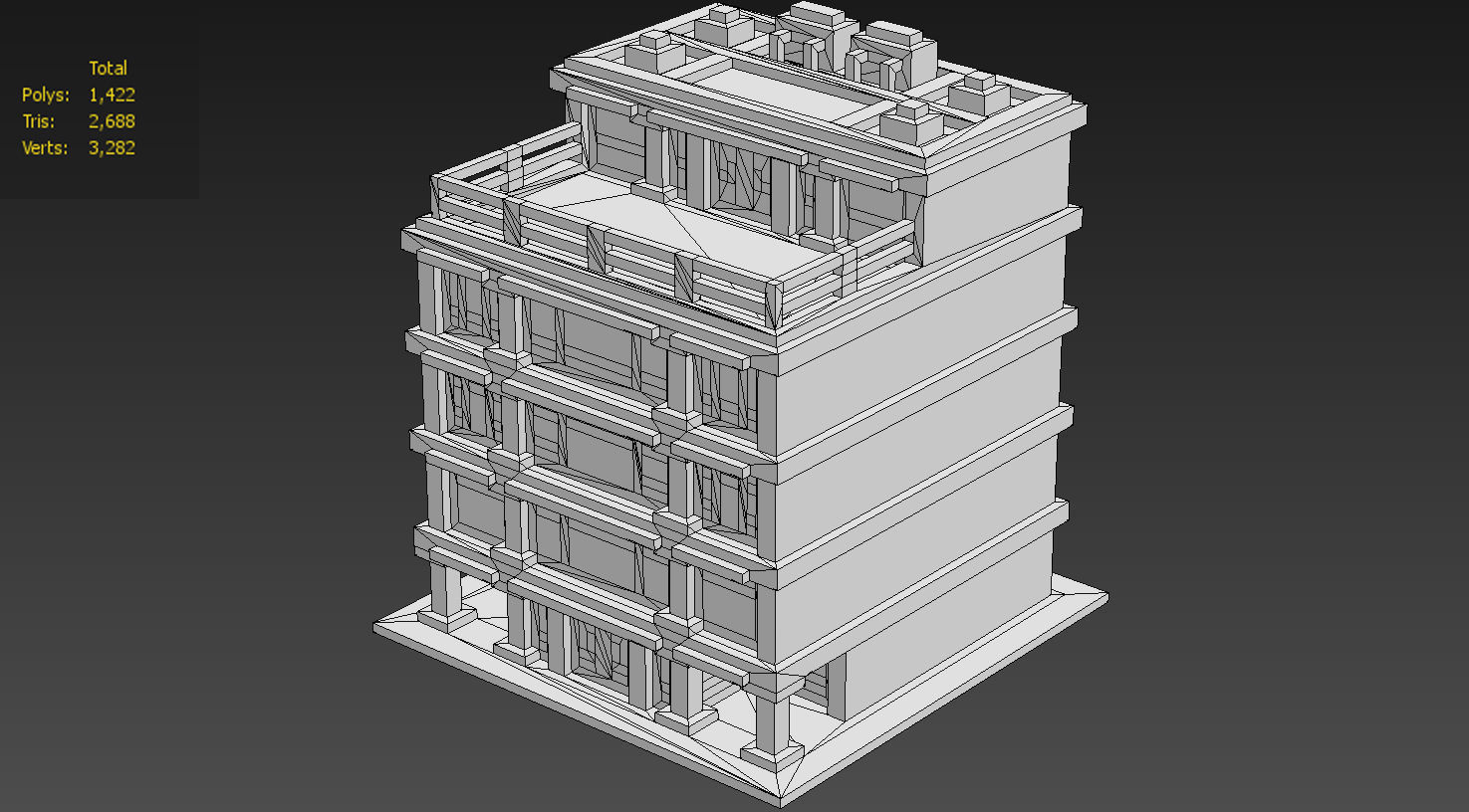 House Voxel - 7 Low-poly 3D model_4