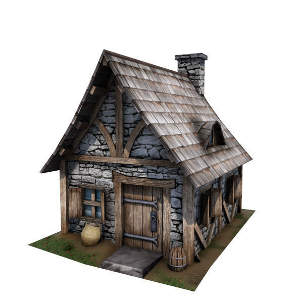 15 Medieval Buildings Model Pack Low-poly 3D model_15