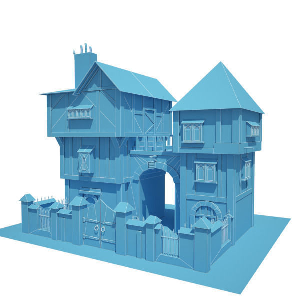 15 Medieval Buildings Model Pack Low-poly 3D model_8