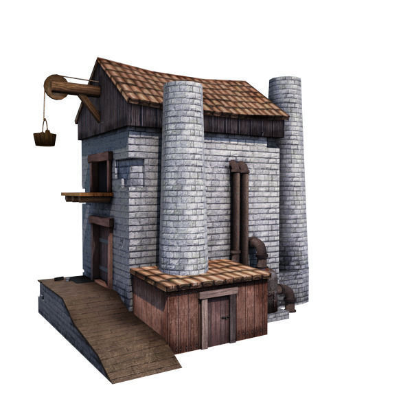 15 Medieval Buildings Model Pack Low-poly 3D model_25