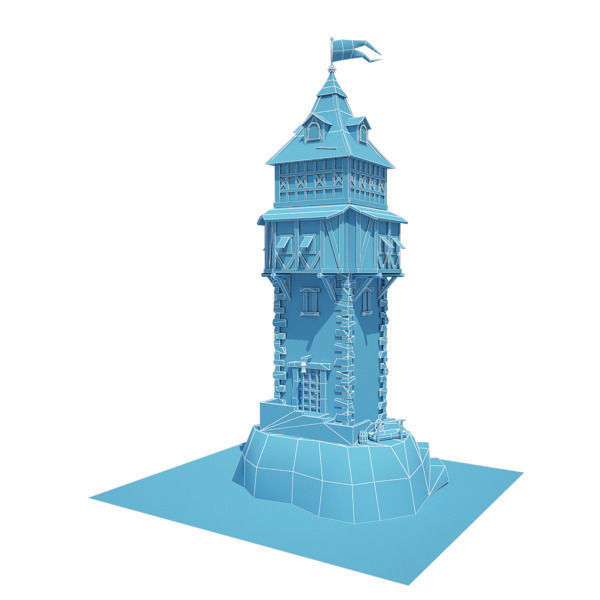 15 Medieval Buildings Model Pack Low-poly 3D model_14