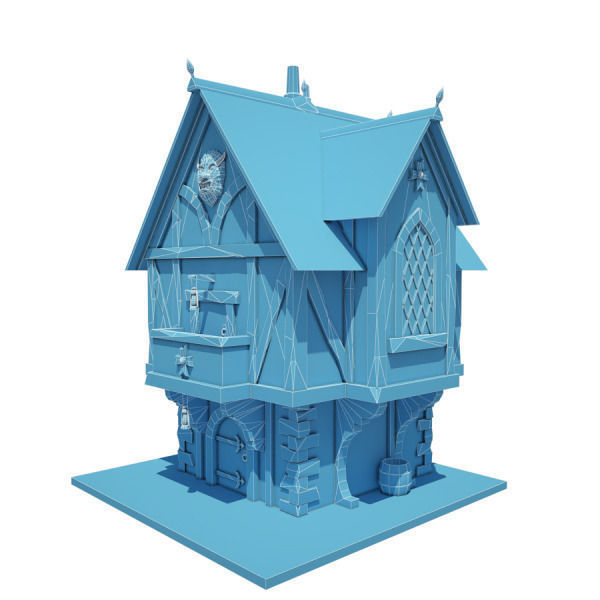 15 Medieval Buildings Model Pack Low-poly 3D model_4