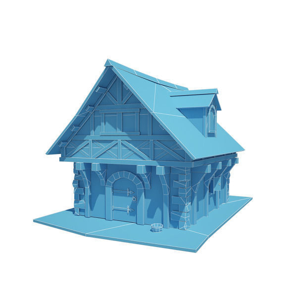 15 Medieval Buildings Model Pack Low-poly 3D model_20