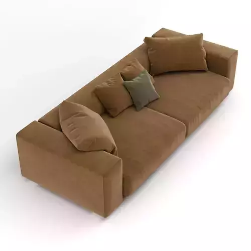 Leather modern sofa