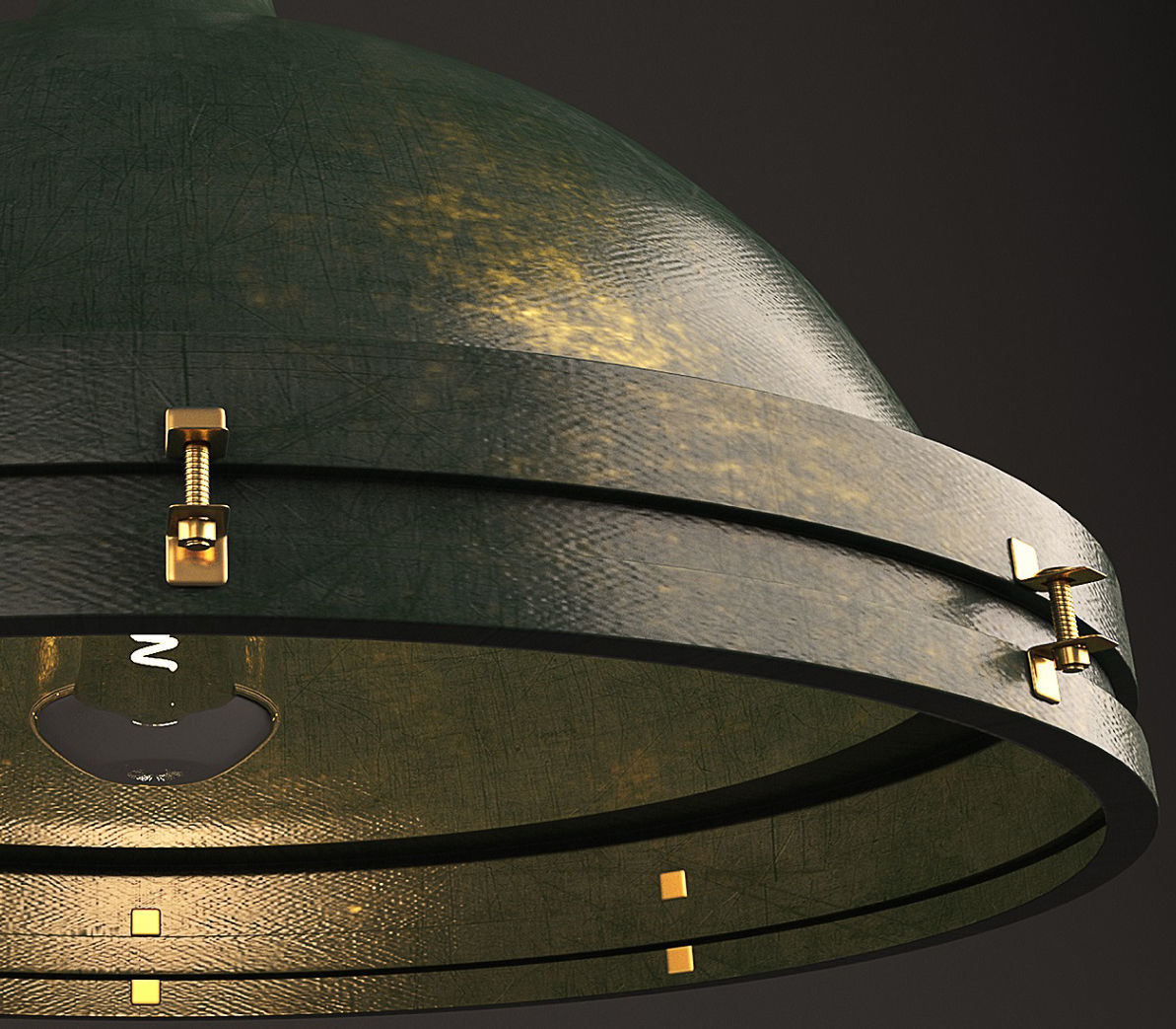 Ceiling lamp 3D model_2