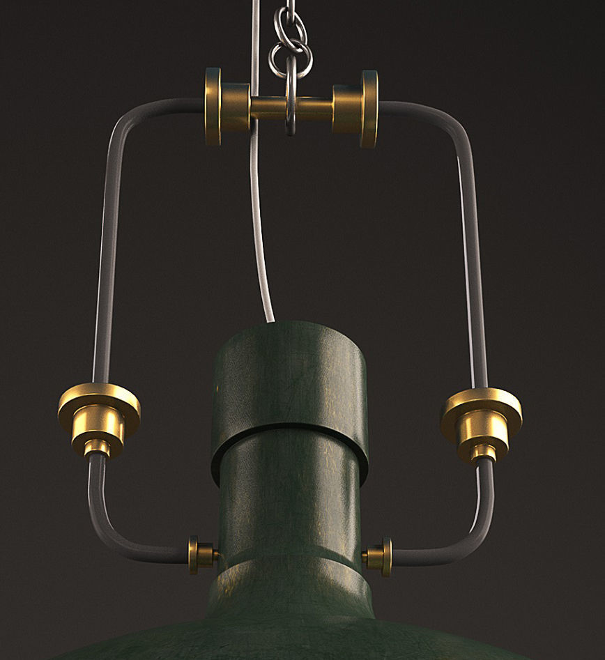 Ceiling lamp 3D model_5