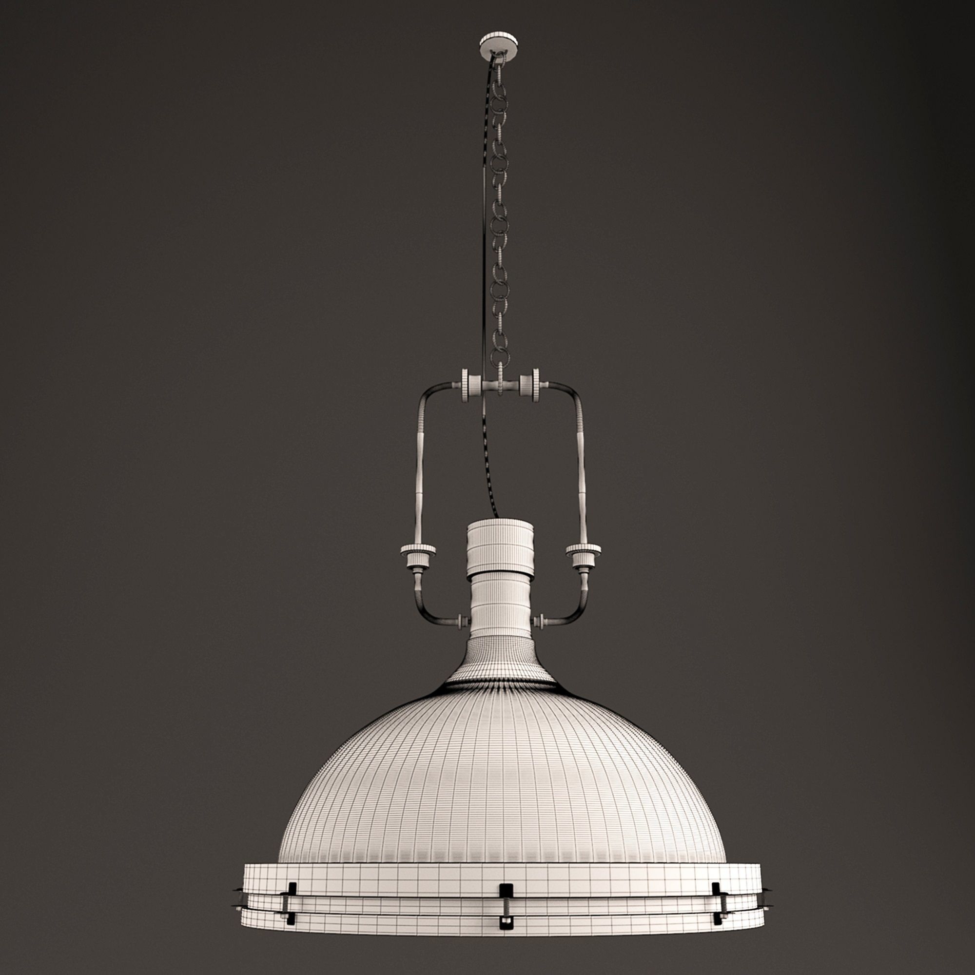 Ceiling lamp 3D model_4