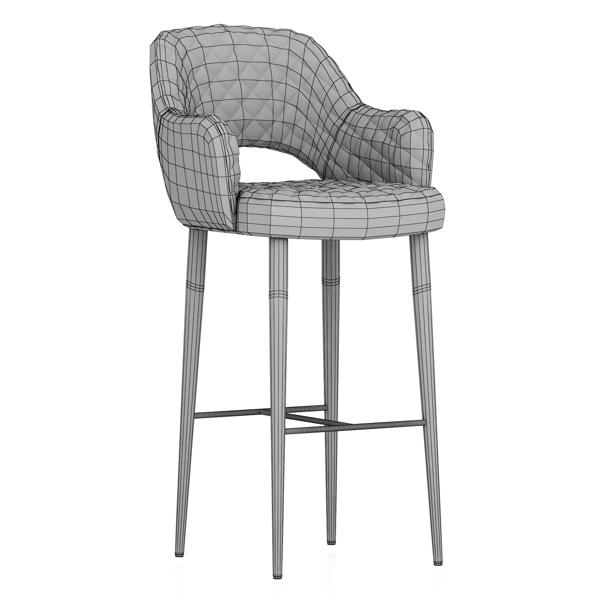 Deephouse Martin bar stool 3D model_9