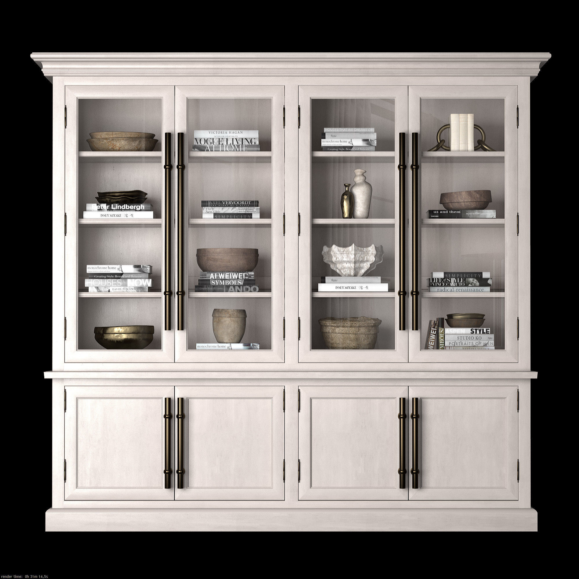 Double Sideboard 3D model_2