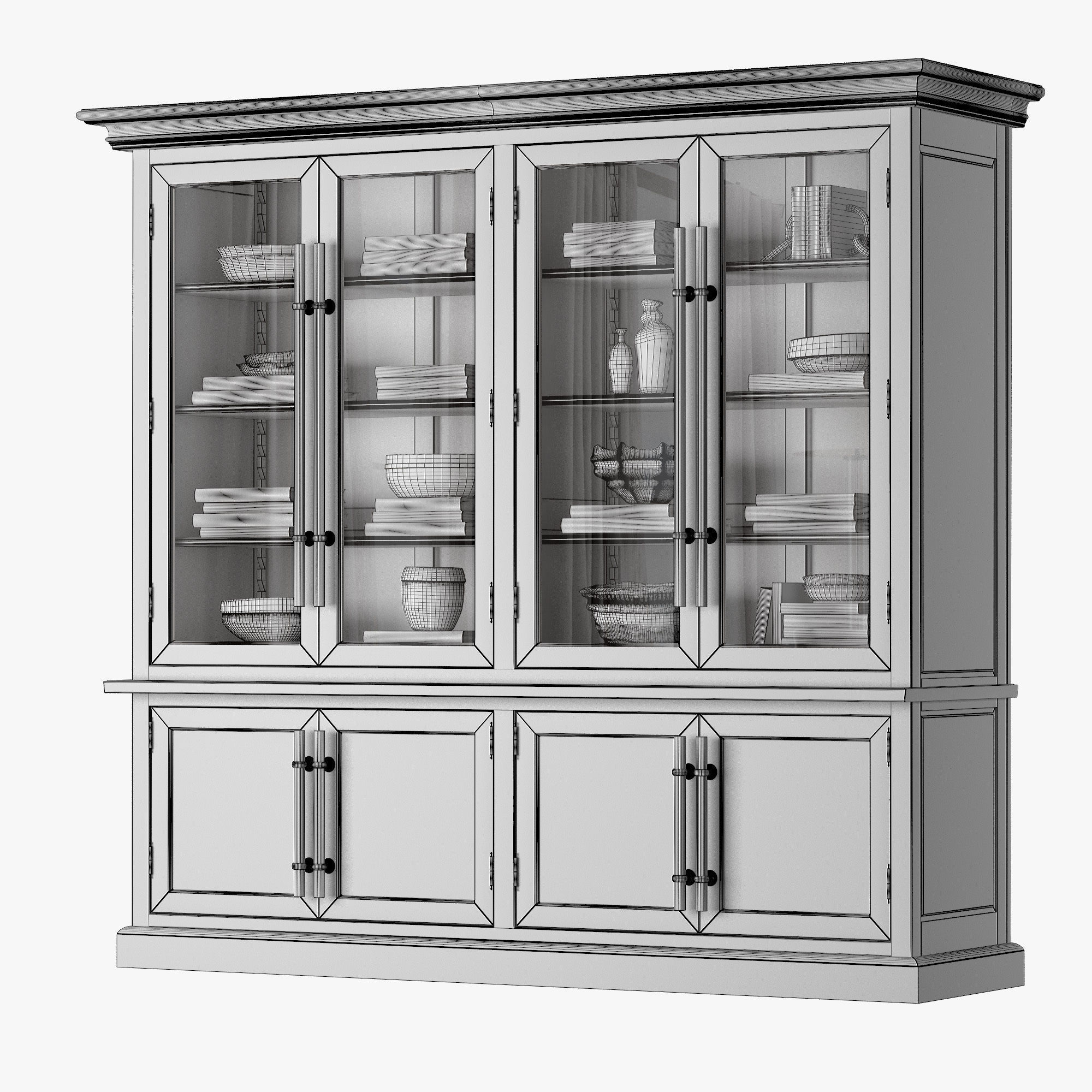 Double Sideboard 3D model_8