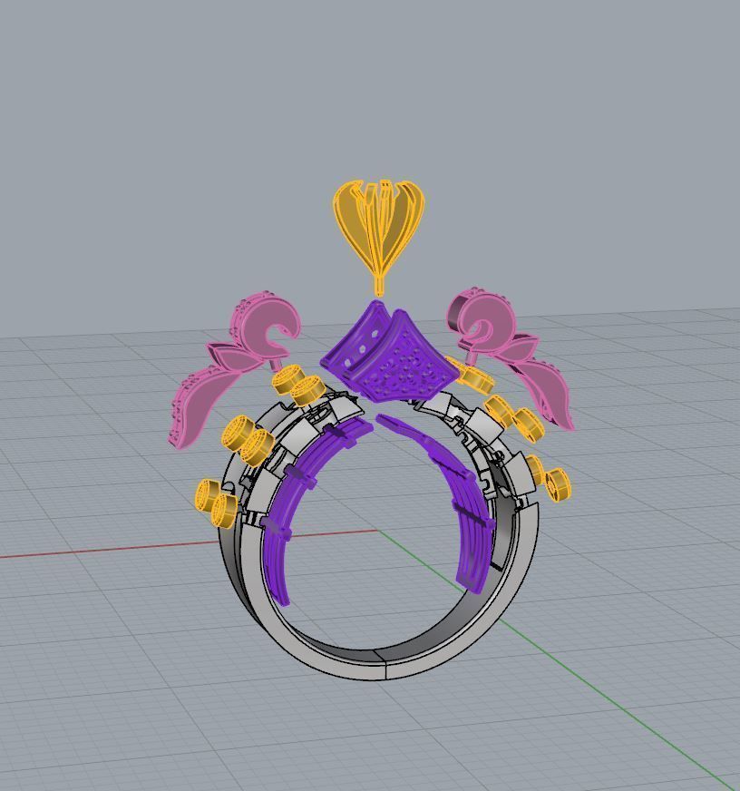 J RINGS N309 3D print model_8