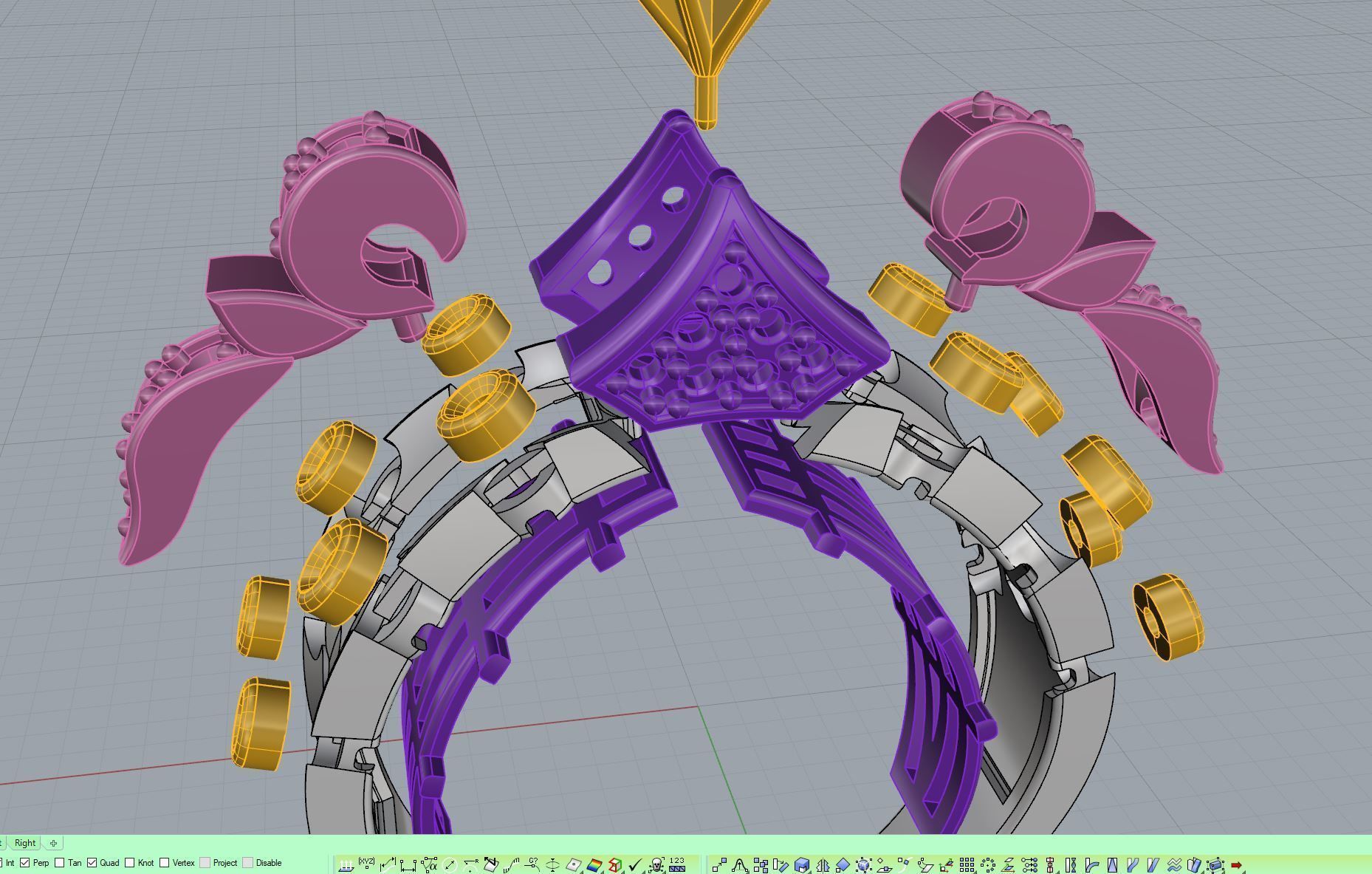 J RINGS N309 3D print model_9
