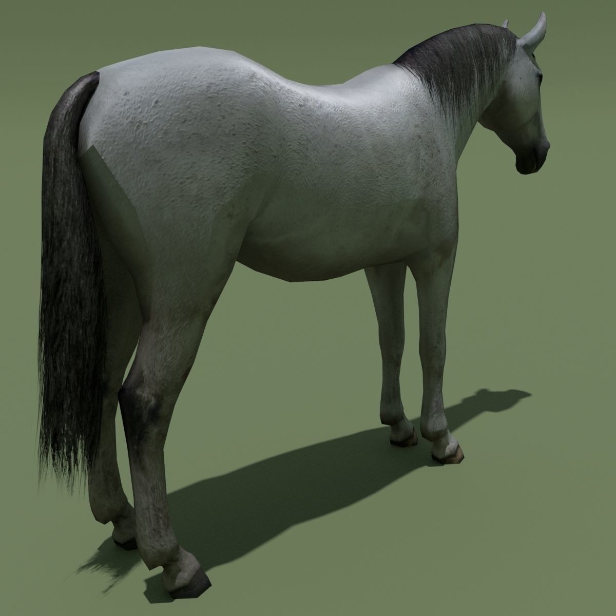 LowPoly Horses 10 colours Low-poly 3D model_38