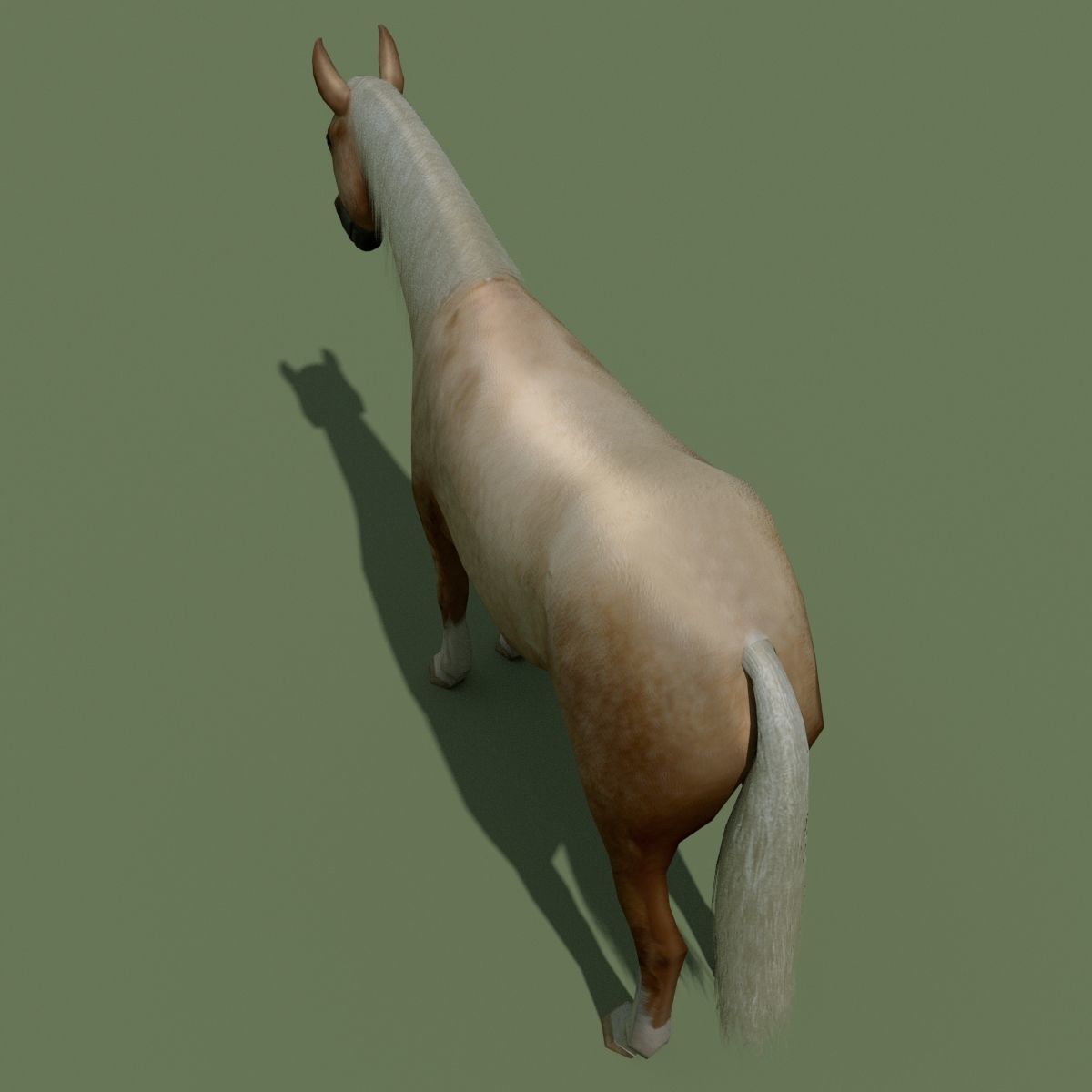 LowPoly Horses 10 colours Low-poly 3D model_79