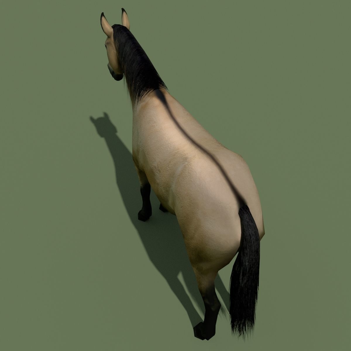 LowPoly Horses 10 colours Low-poly 3D model_58
