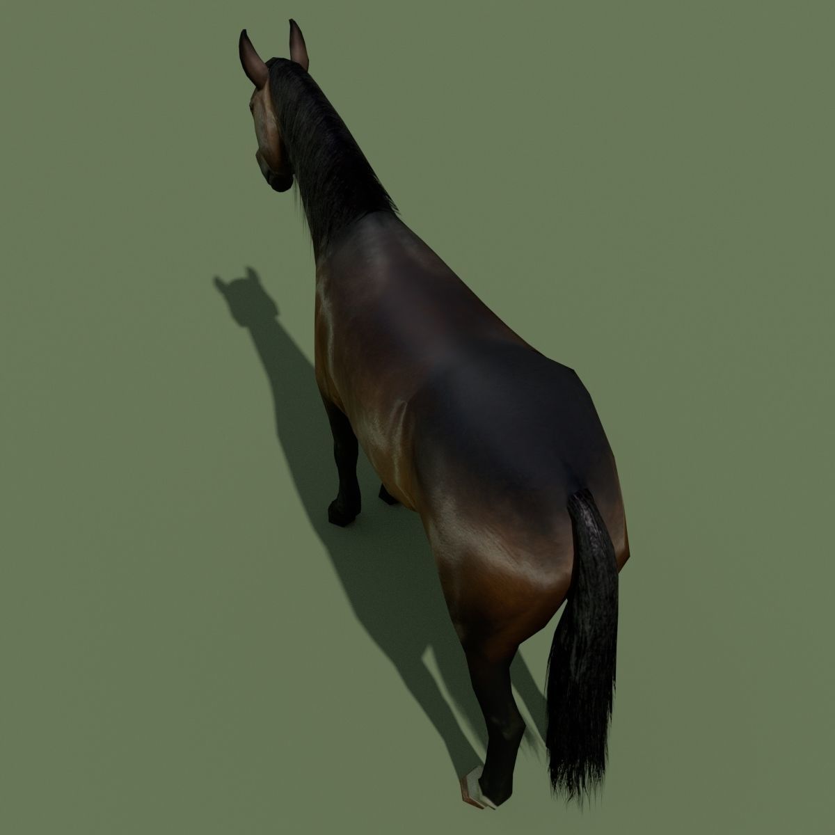 LowPoly Horses 10 colours Low-poly 3D model_30