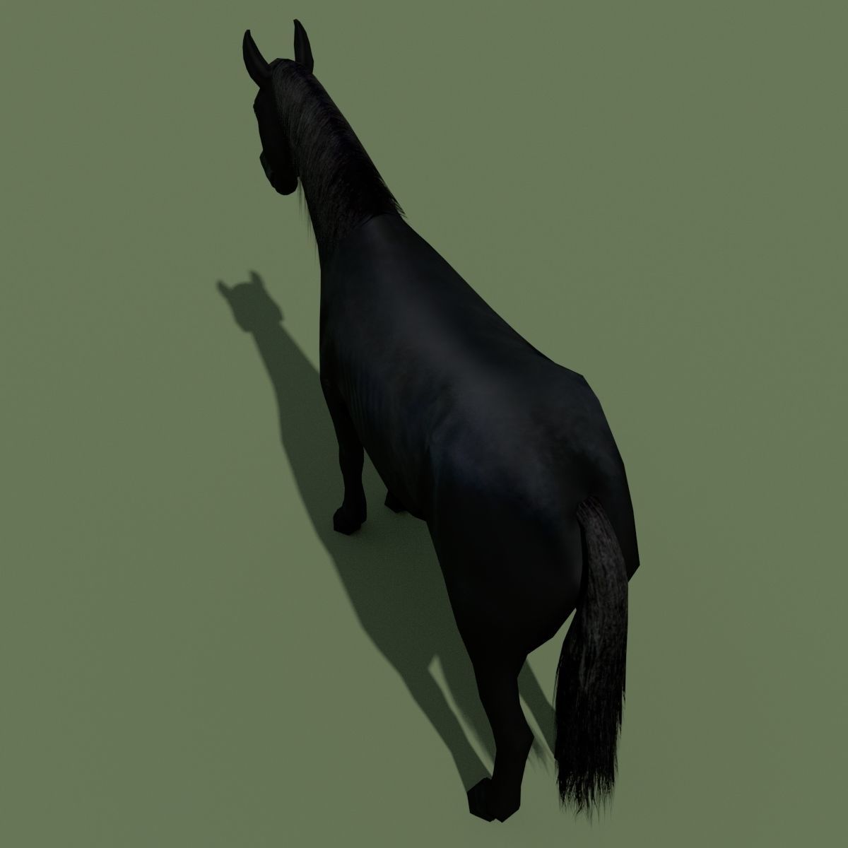 LowPoly Horses 10 colours Low-poly 3D model_72