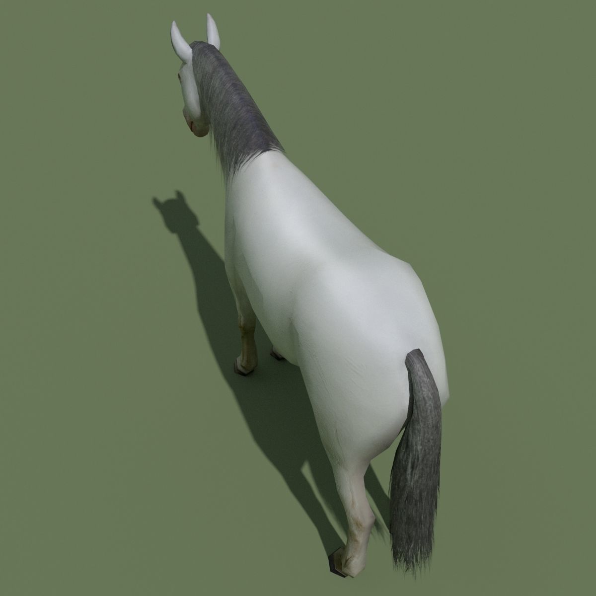 LowPoly Horses 10 colours Low-poly 3D model_65