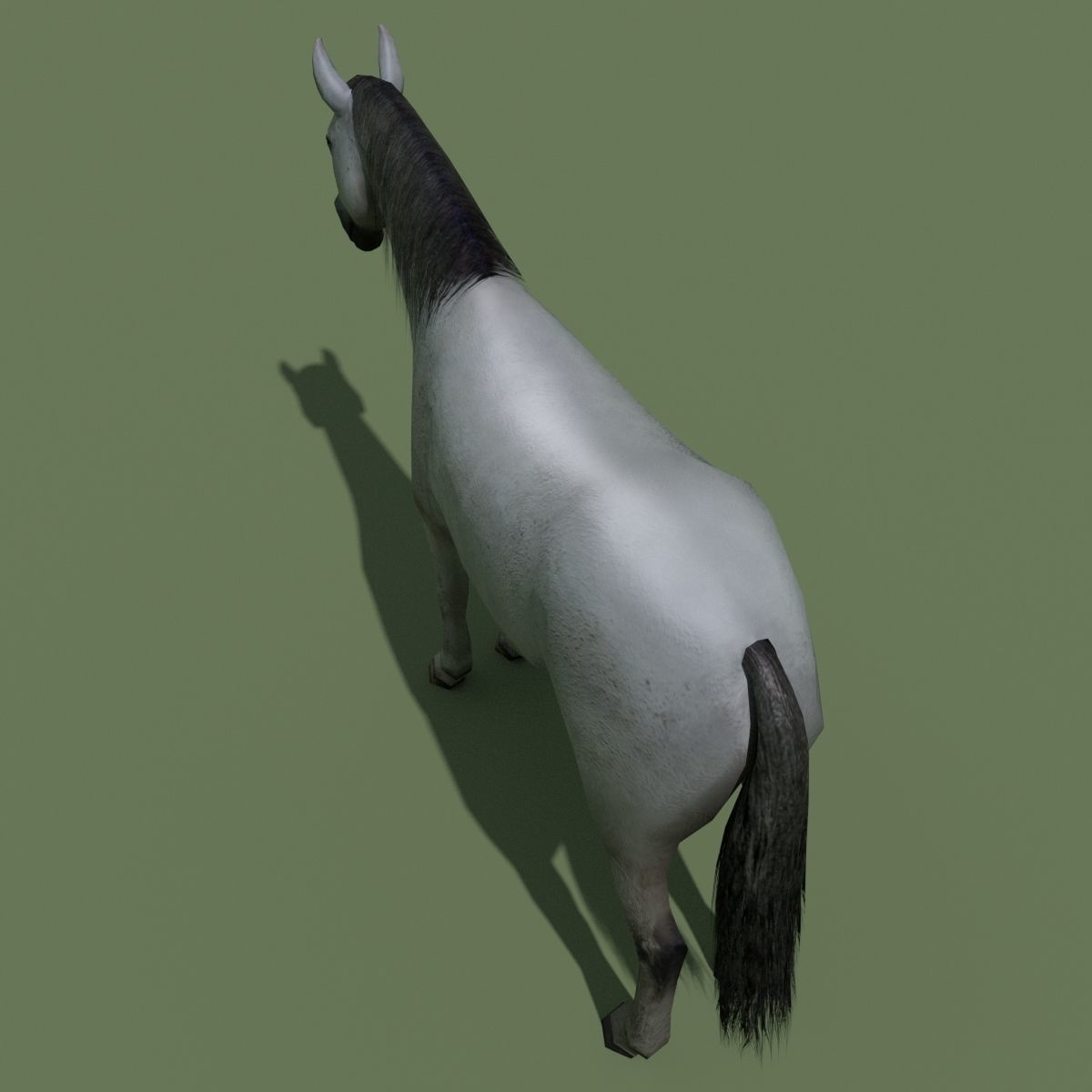LowPoly Horses 10 colours Low-poly 3D model_37