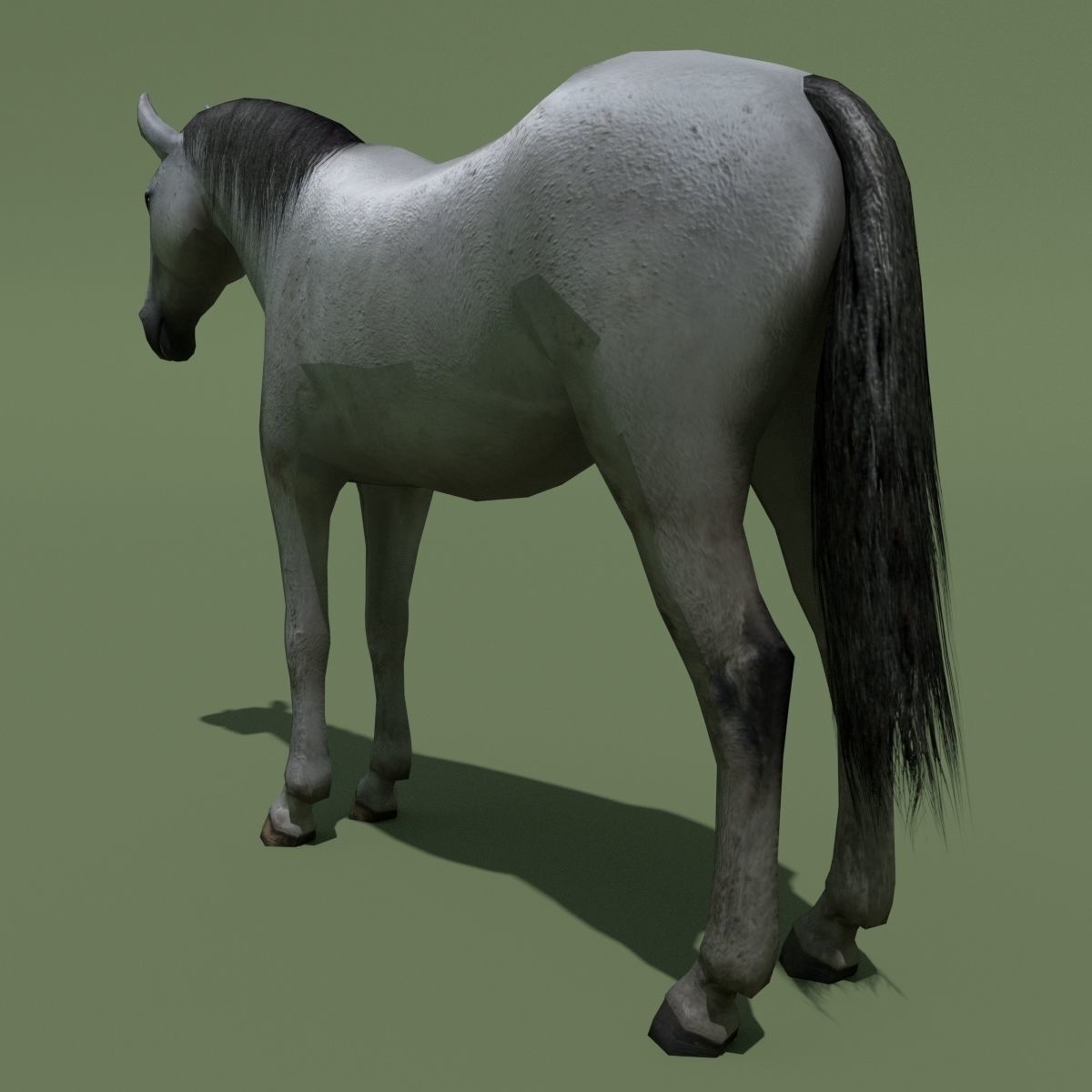 LowPoly Horses 10 colours Low-poly 3D model_36