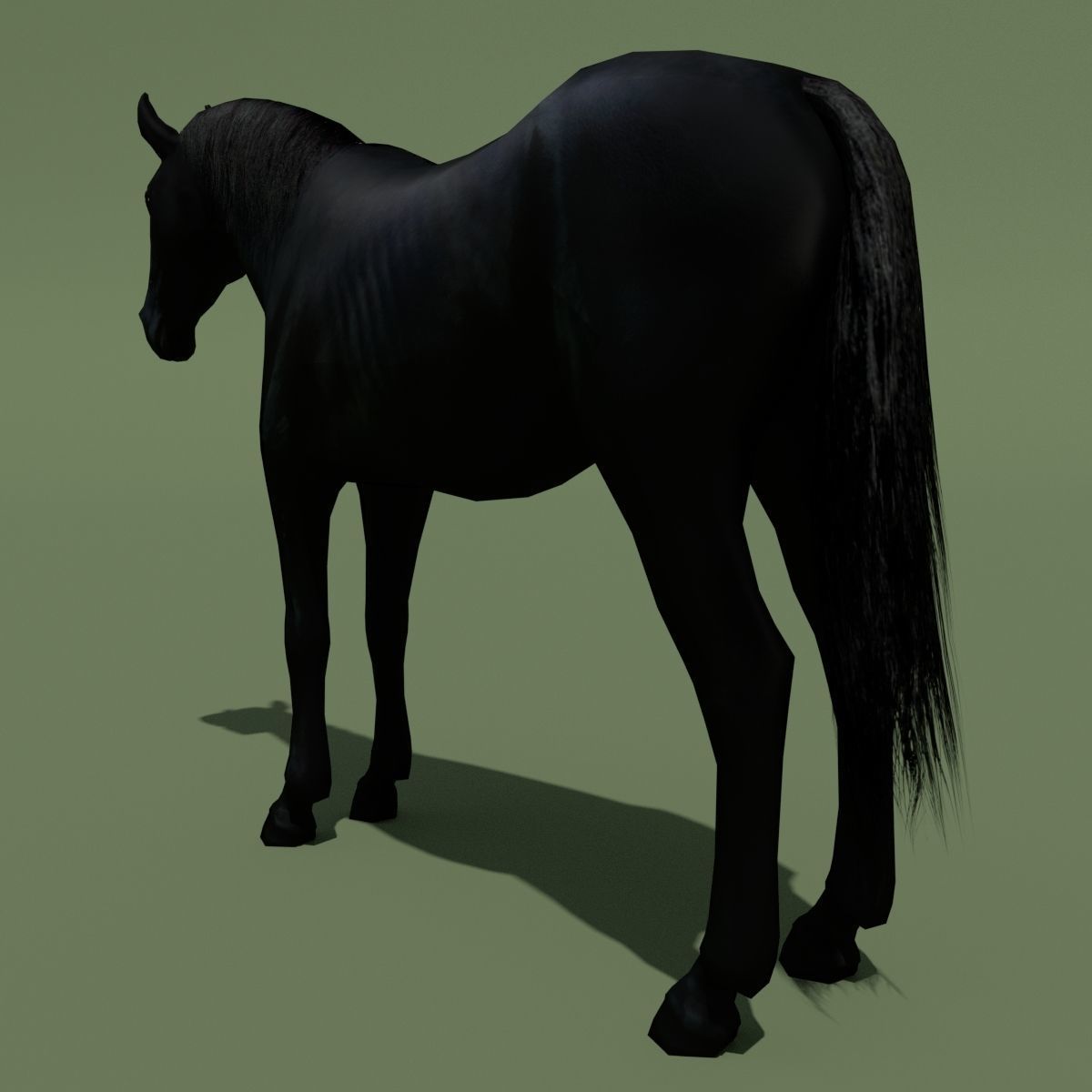 LowPoly Horses 10 colours Low-poly 3D model_71