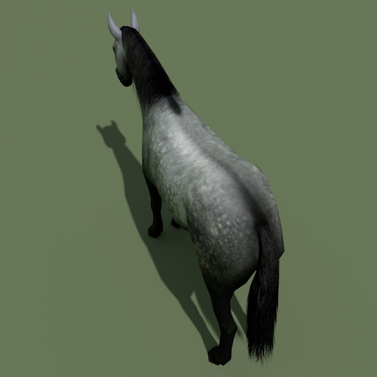 LowPoly Horses 10 colours Low-poly 3D model_51