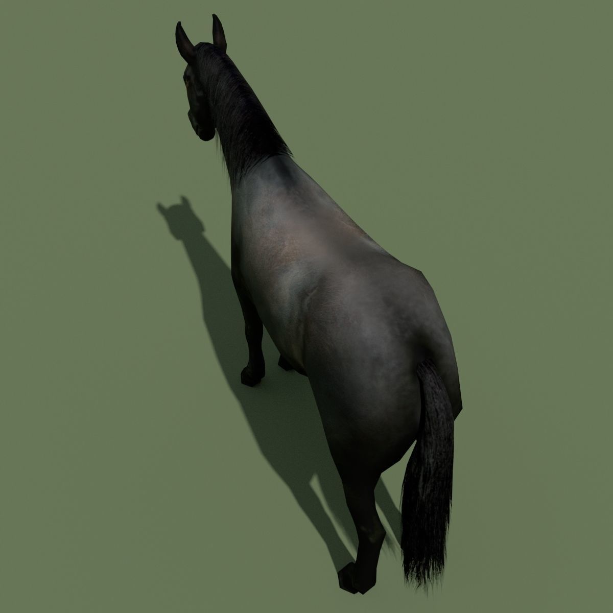 LowPoly Horses 10 colours Low-poly 3D model_44
