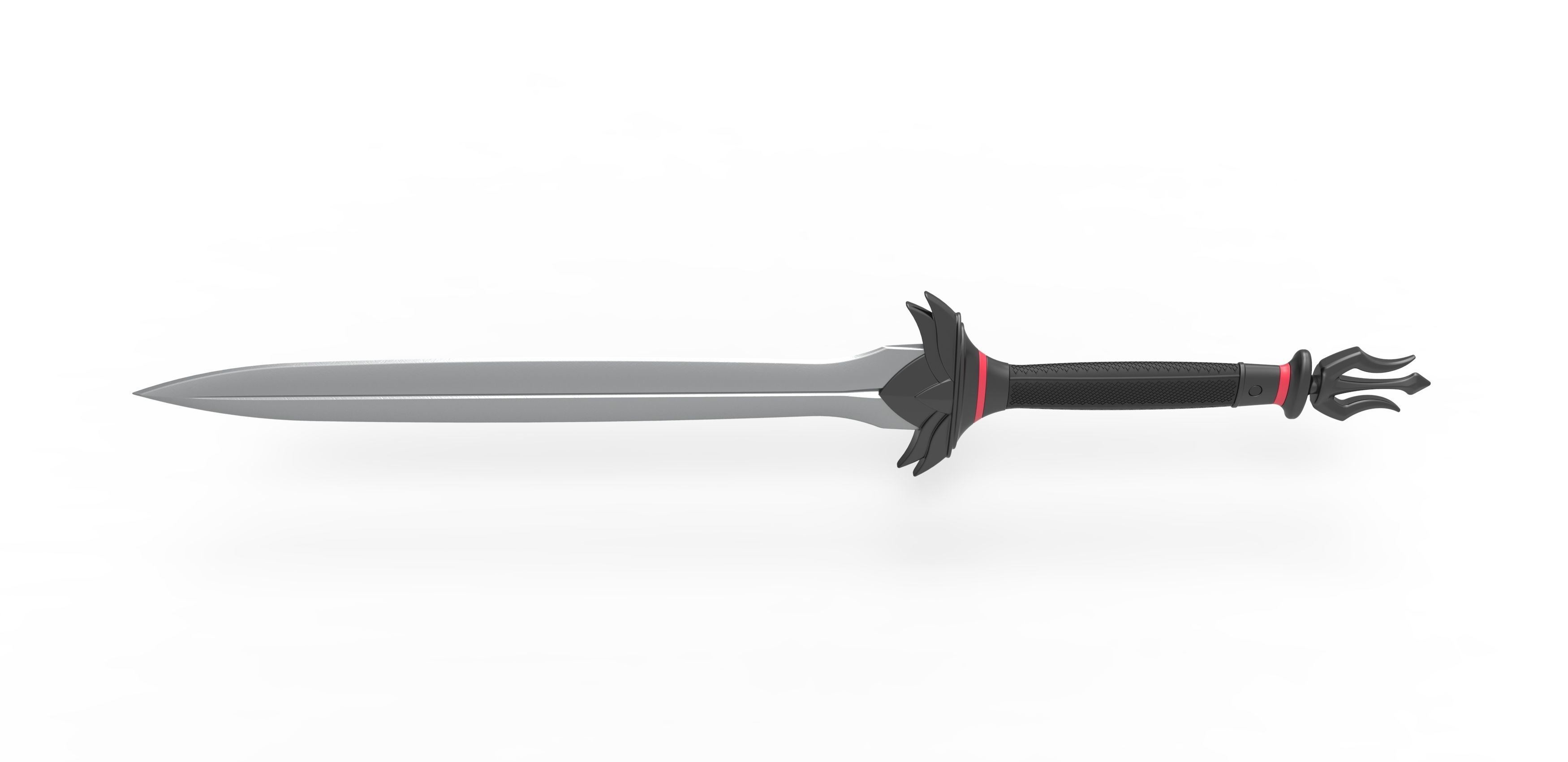 Sword of Black Manta from the movie Aquaman 2018 3D print model_5