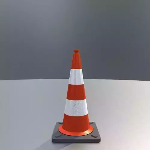 Traffic Cone 750 mm Low-poly 3D model