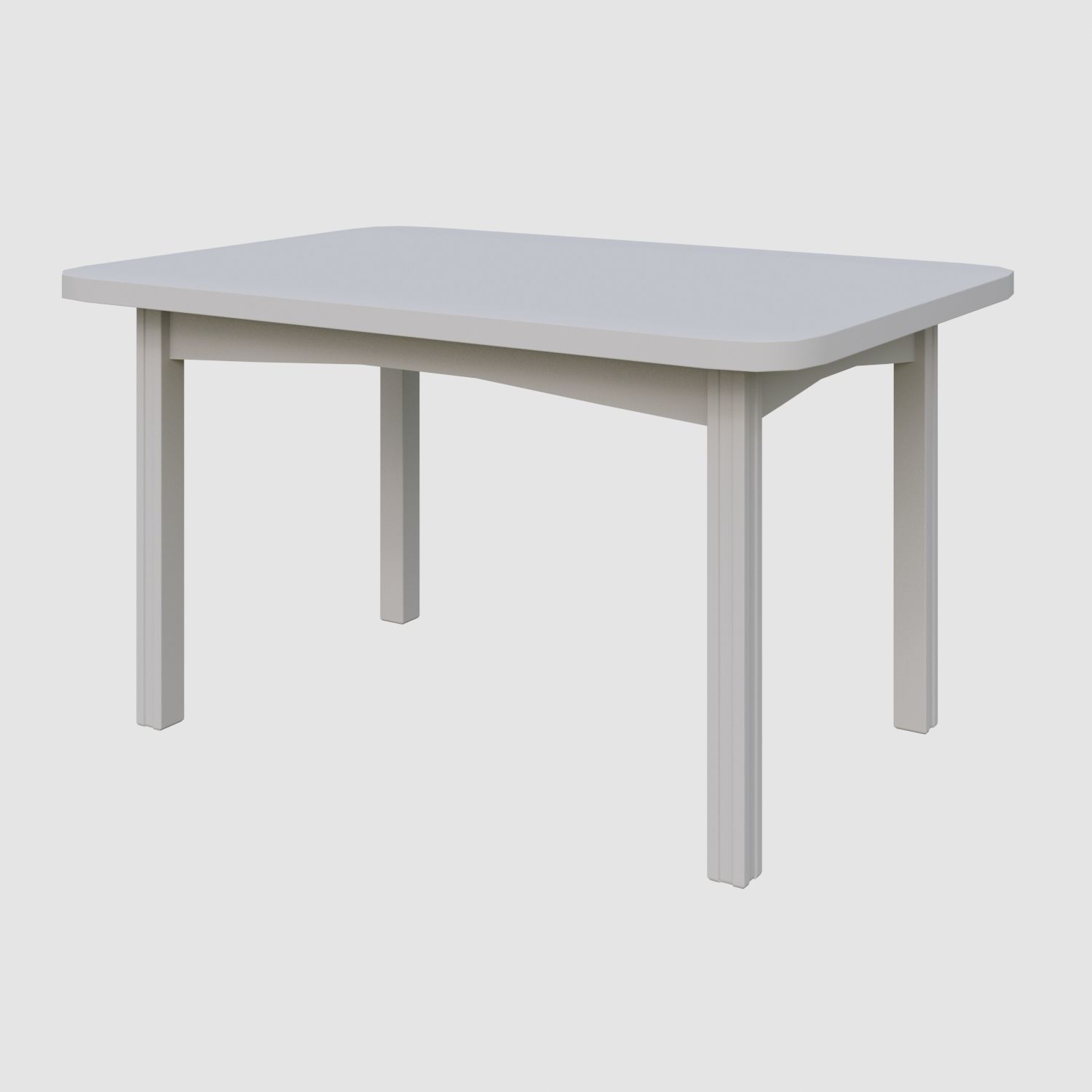 Rectangular table and Chair 3D model_7
