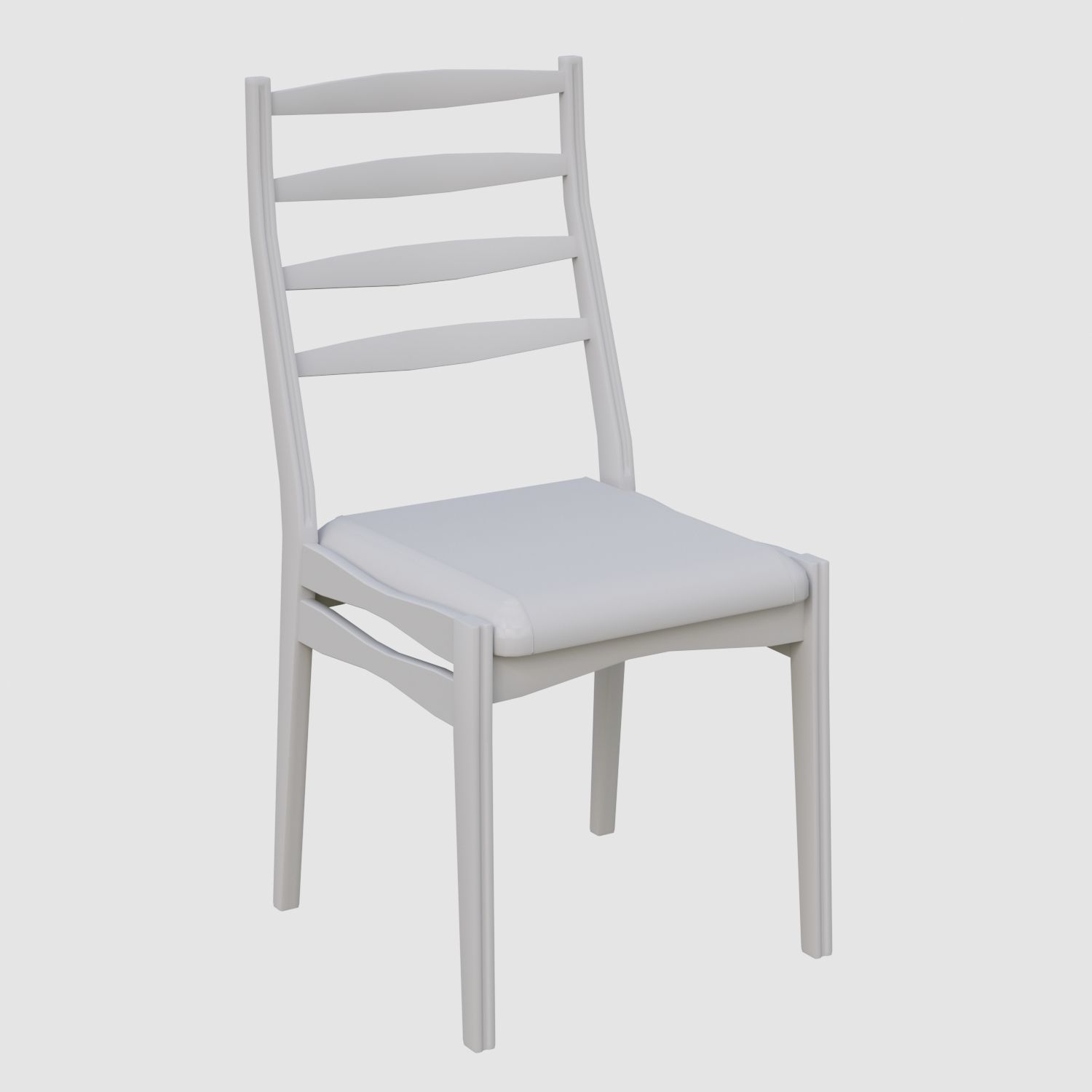 Rectangular table and Chair 3D model_6