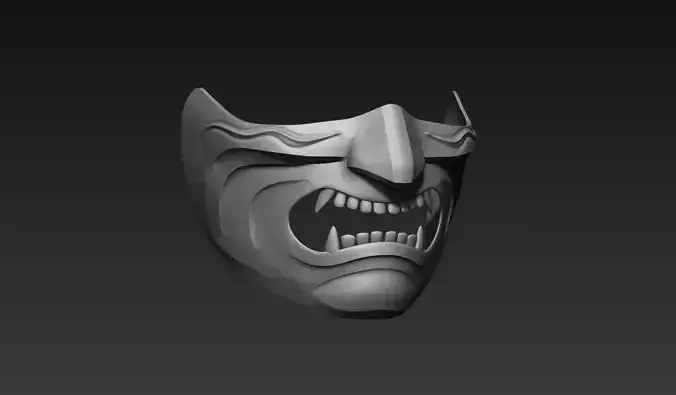 Samurai Mask 3D model