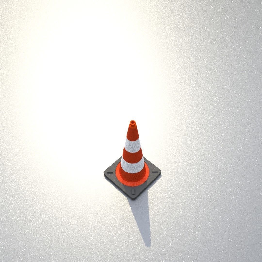 Traffic Cones All Sizes 3D Model Collection_41
