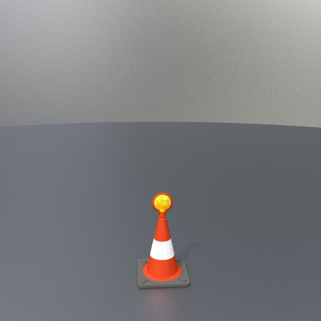 Traffic Cones All Sizes 3D Model Collection_78