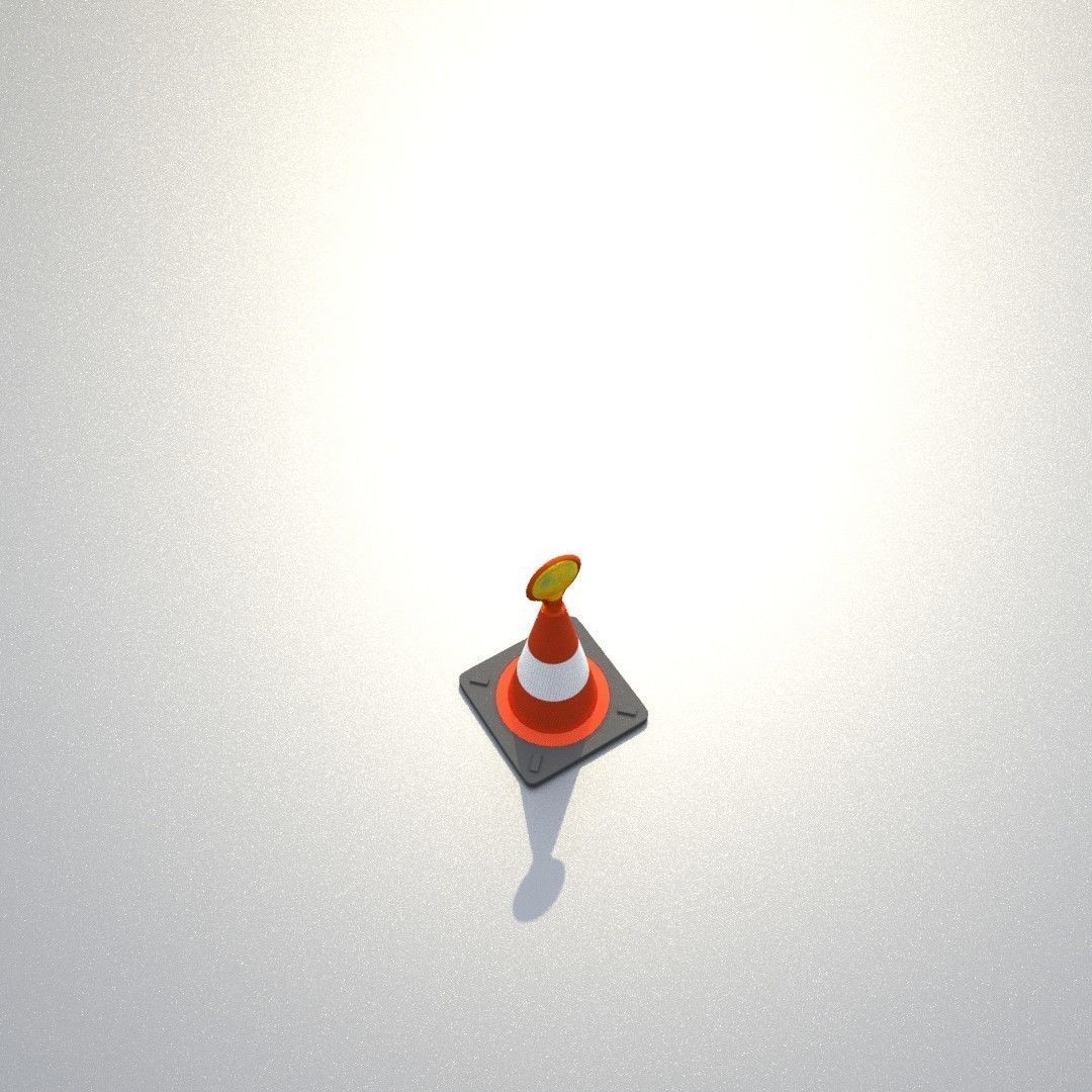 Traffic Cones All Sizes 3D Model Collection_110