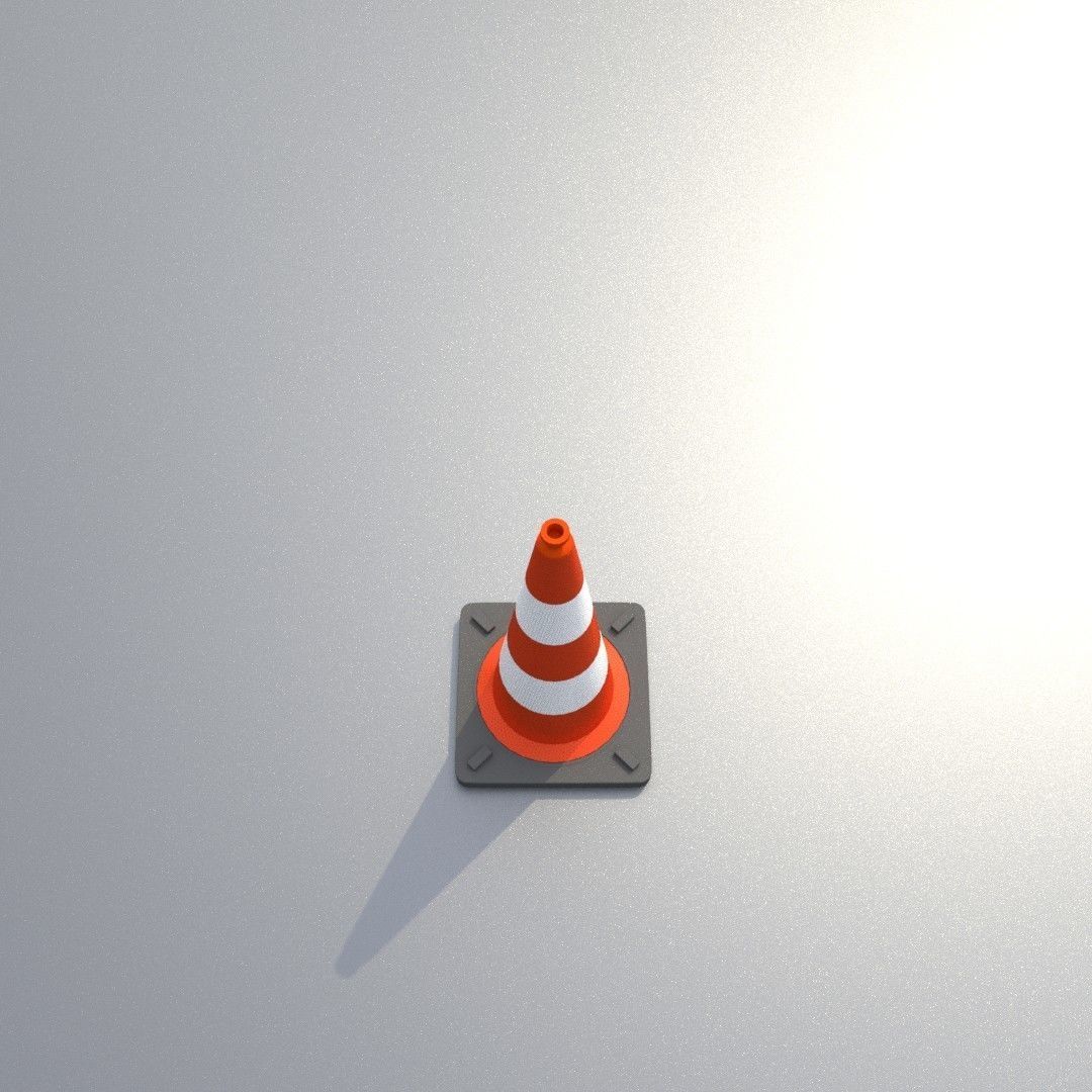 Traffic Cones All Sizes 3D Model Collection_31