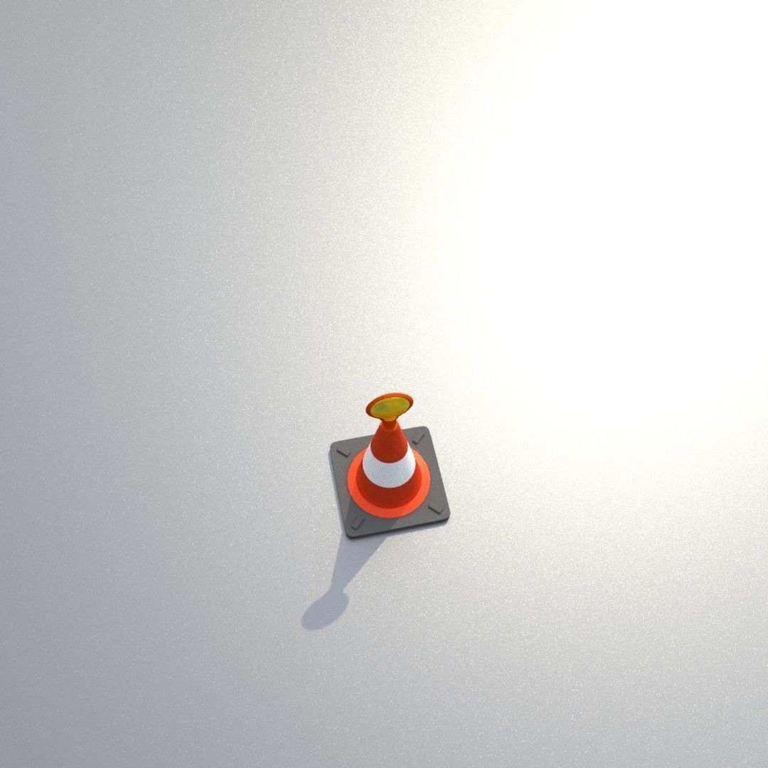 Traffic Cones All Sizes 3D Model Collection_114