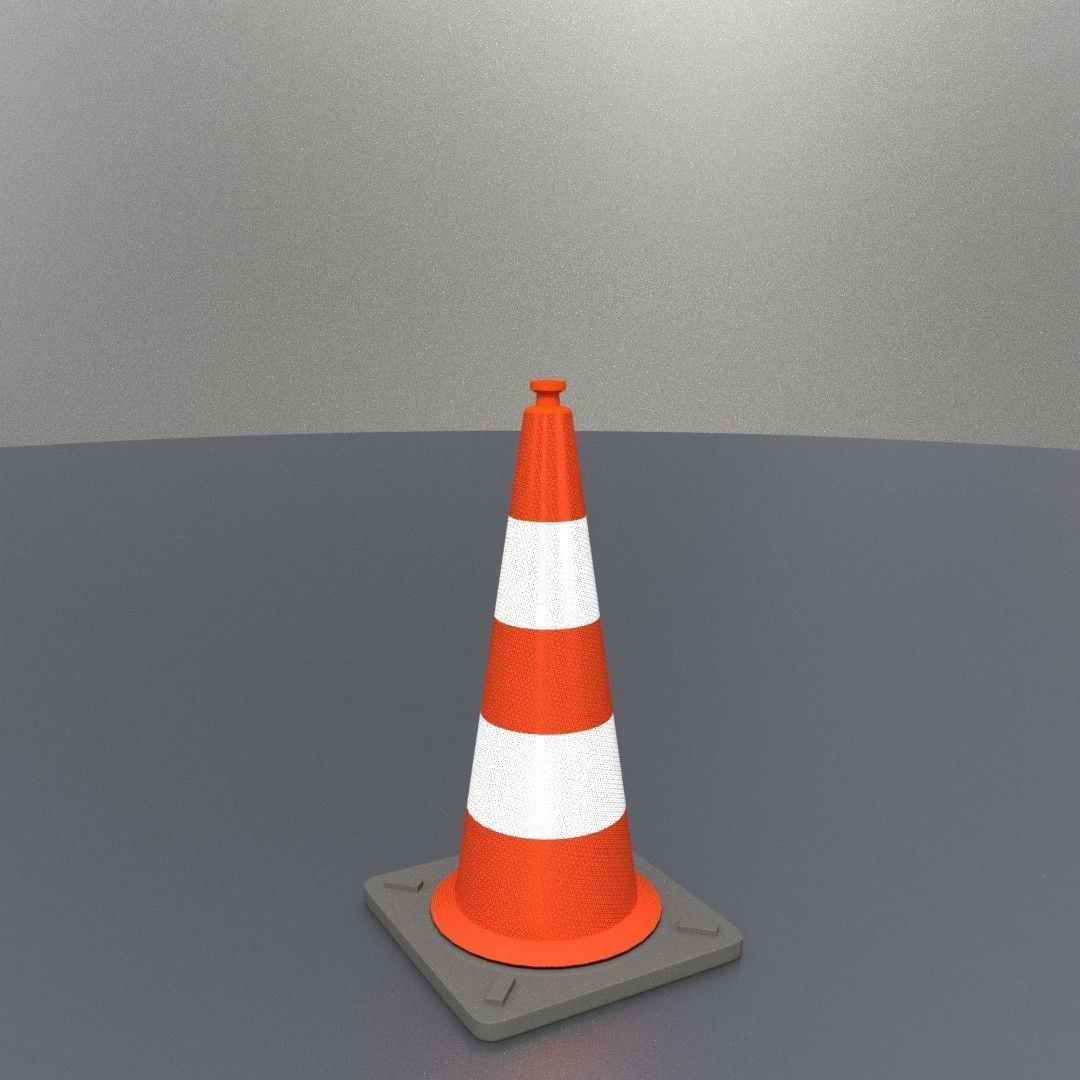 Traffic Cones All Sizes 3D Model Collection_66