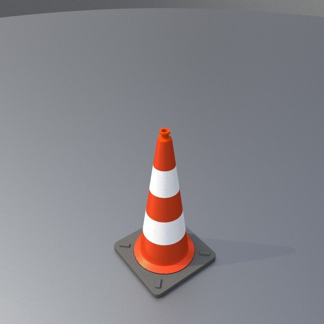 Traffic Cones All Sizes 3D Model Collection_112