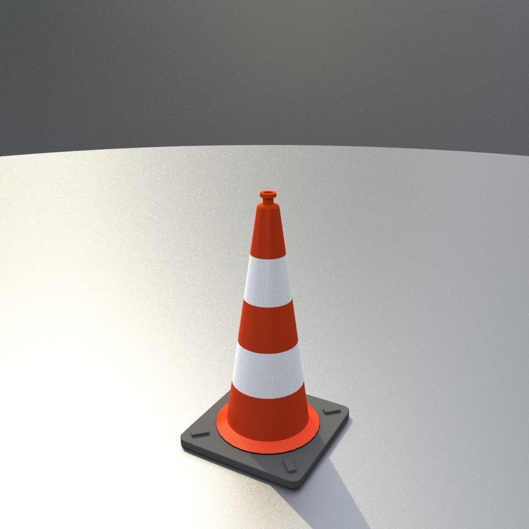 Traffic Cones All Sizes 3D Model Collection_74