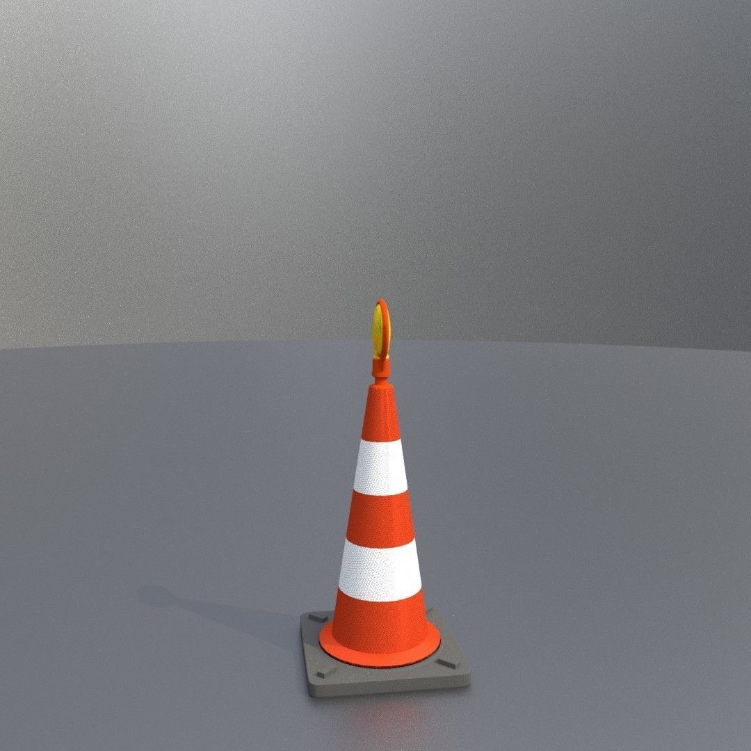 Traffic Cones All Sizes 3D Model Collection_127