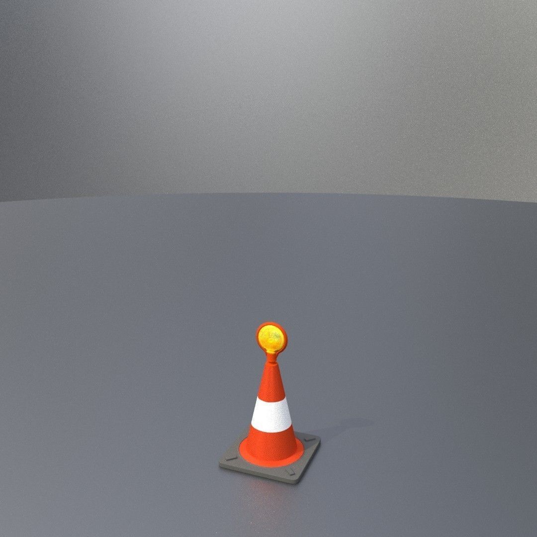 Traffic Cones All Sizes 3D Model Collection_81
