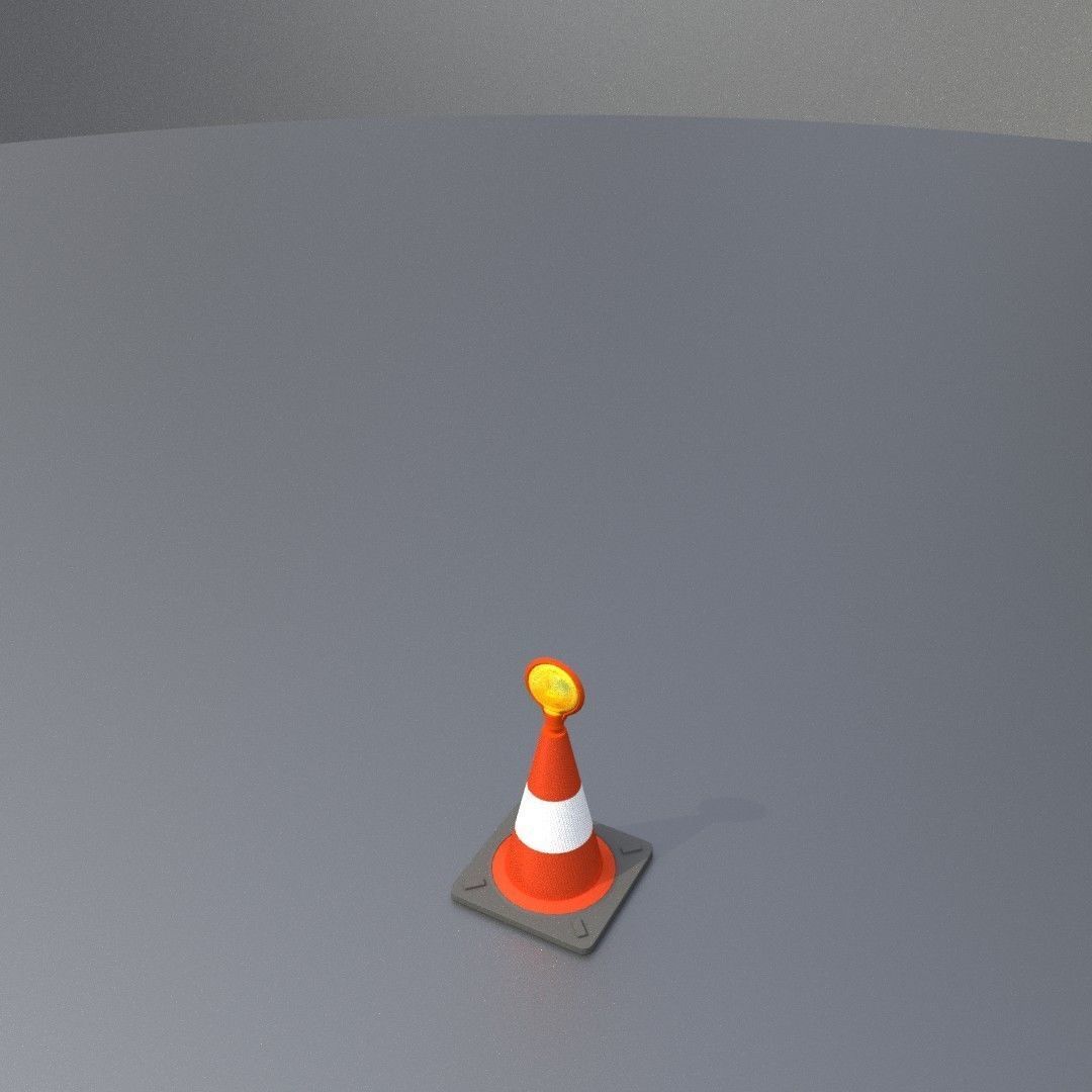 Traffic Cones All Sizes 3D Model Collection_102