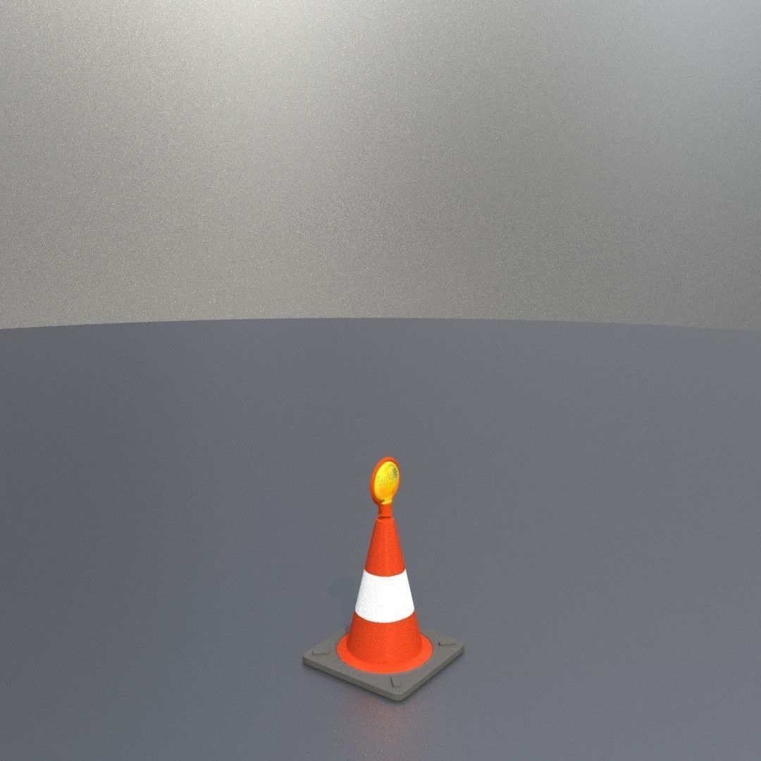 Traffic Cones All Sizes 3D Model Collection_76