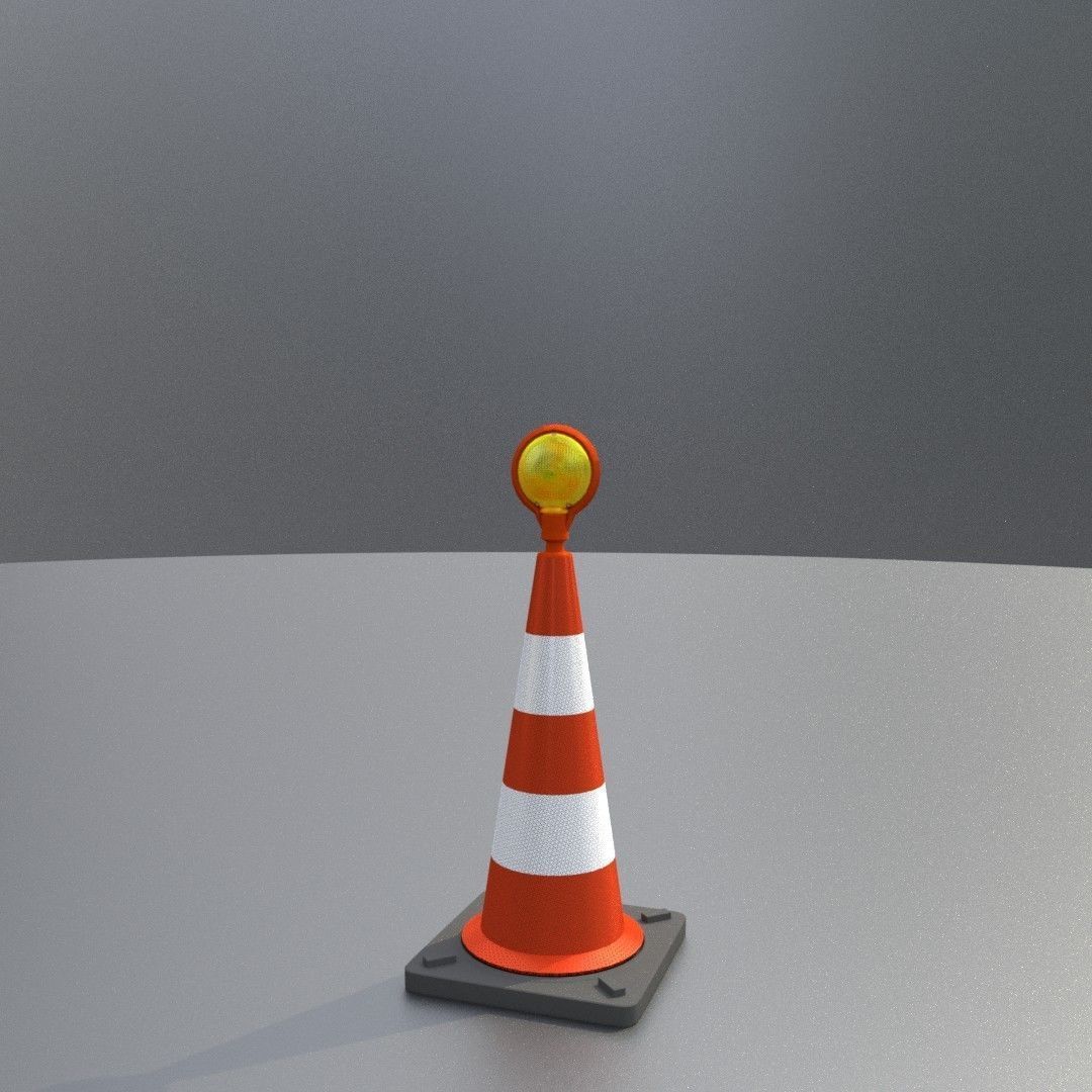 Traffic Cones All Sizes 3D Model Collection_121