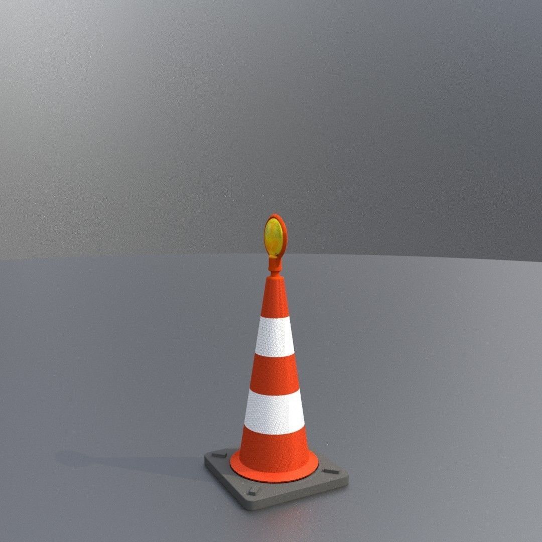 Traffic Cones All Sizes 3D Model Collection_125