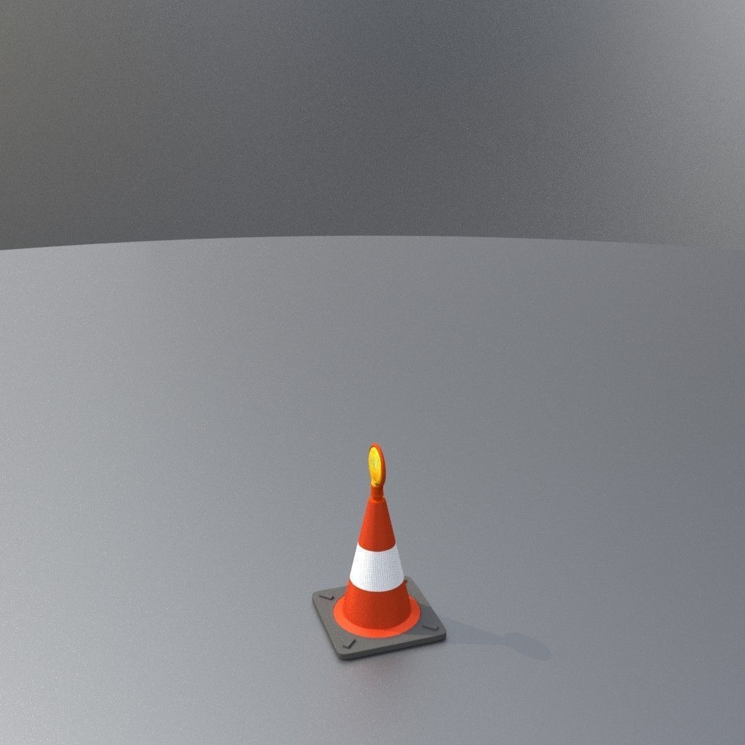 Traffic Cones All Sizes 3D Model Collection_83